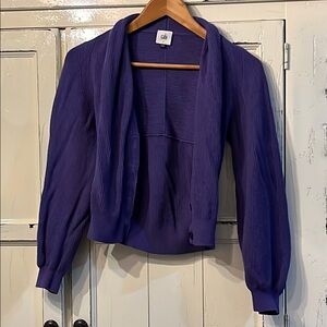 Size S Cabi purple Cardigan. Very Good Condition